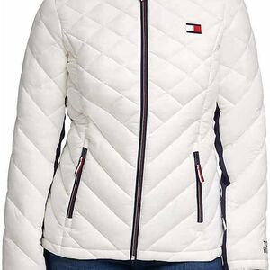 Tommy Hilfiger Women's White Quilted Jacket
